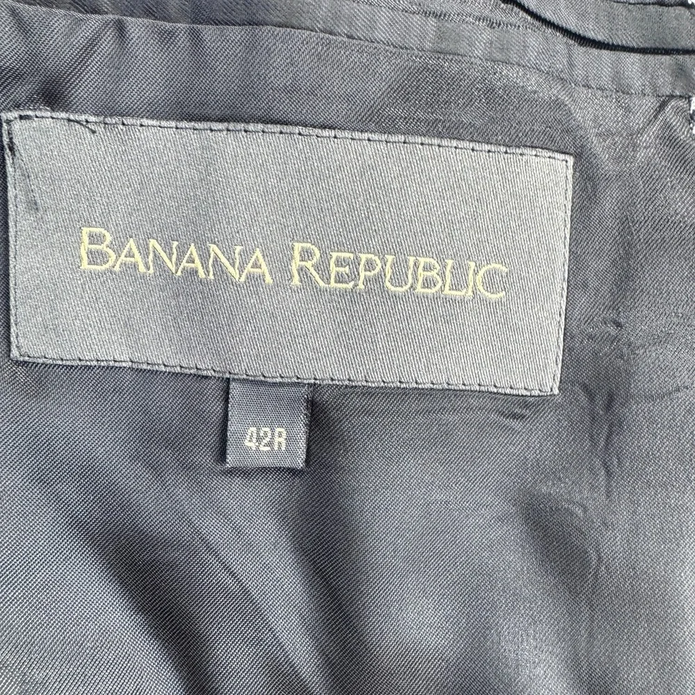 Banana Republic Men's Blazer 42R Houndstooth Wool-Cashmere Italian Made‎ Classic